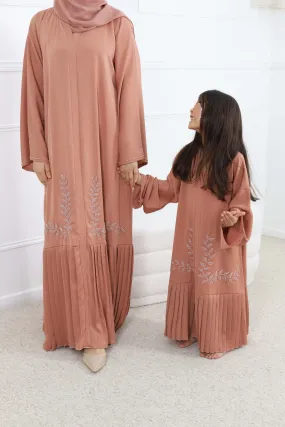 Abaya mère -fille dubai , tenue pour enfant  ,abaya pour fille 2024