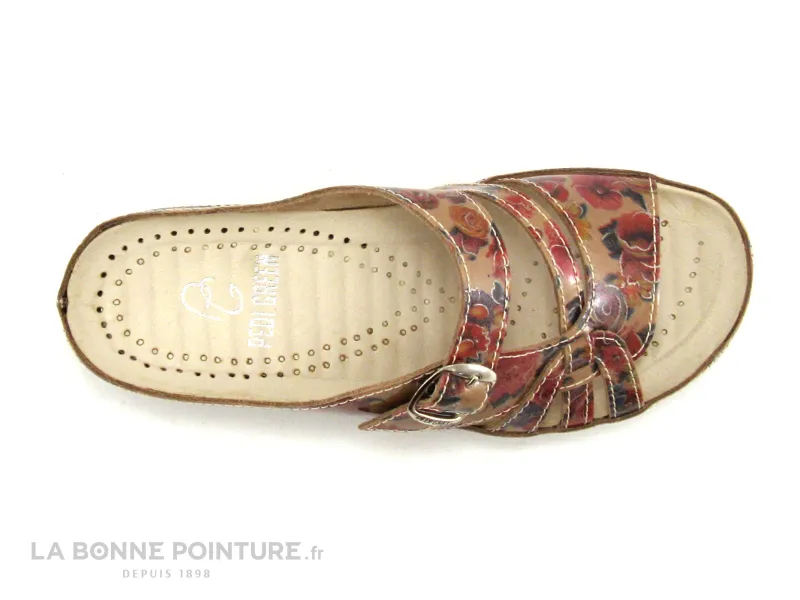 Achat chaussures Pedi Girl Femme Mule, vente Pedi Girl LOW VERNIS - Rose vernis - Mule confort Femme