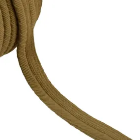 Bobine 20m passepoil cordon fils 6mm beige/marron clair