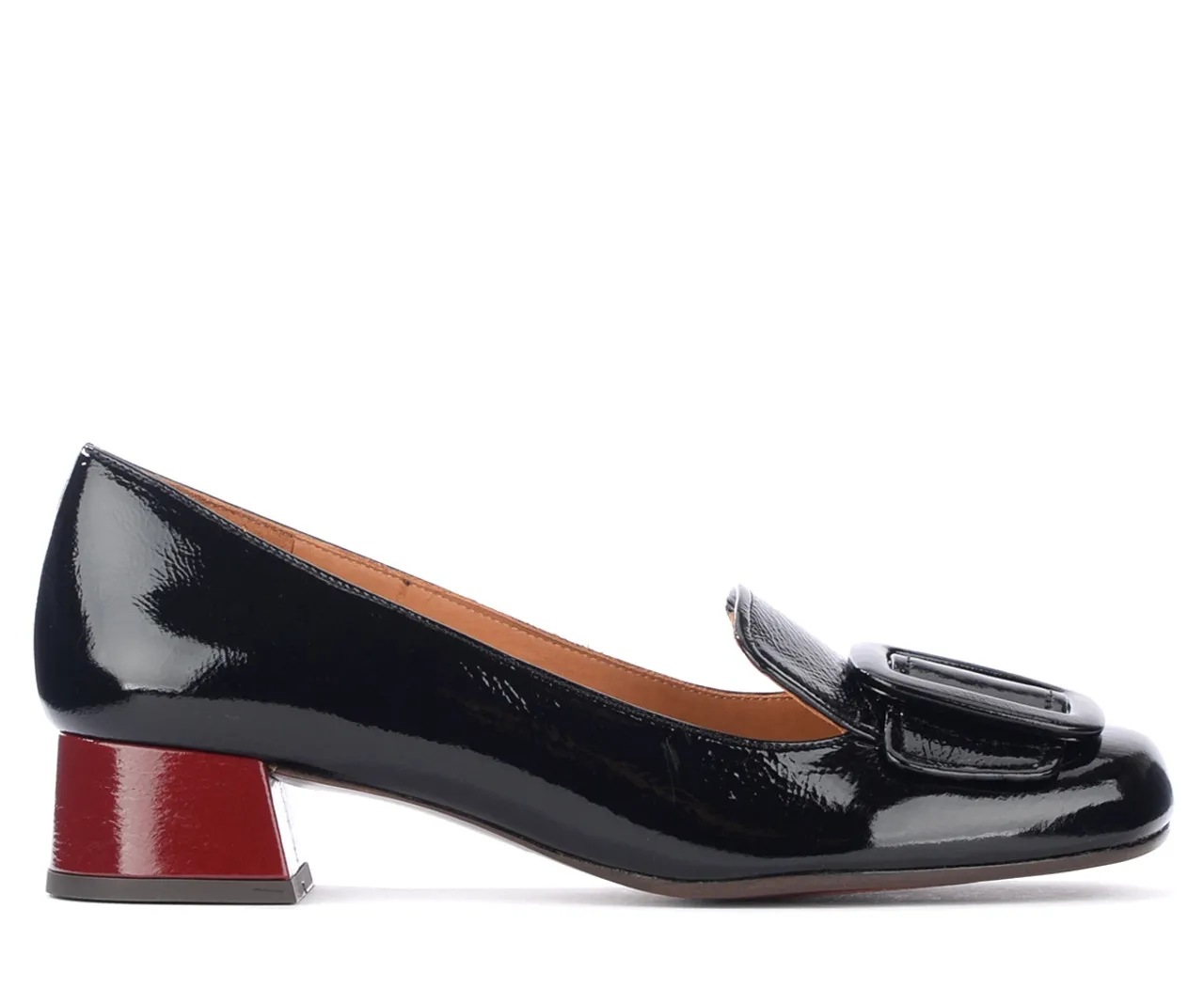 Chie Mihara Mocassin Ryzo en cuir noir brillant
