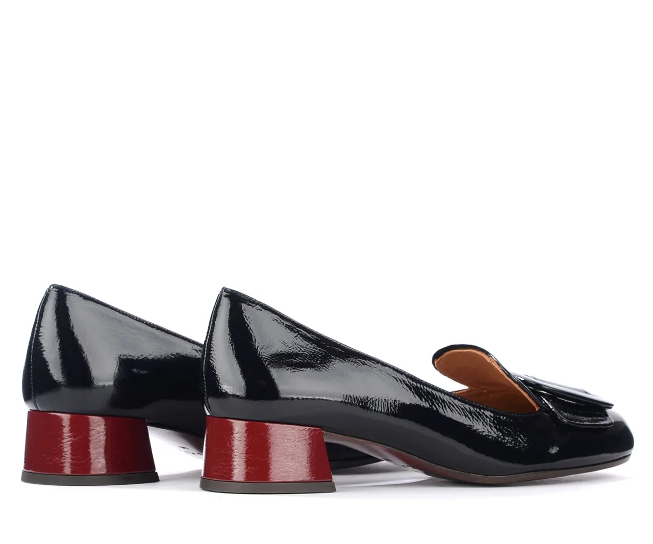 Chie Mihara Mocassin Ryzo en cuir noir brillant