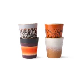 HK Living 70s Ceramics Ristretto Mugs Set of 4 - Trouva