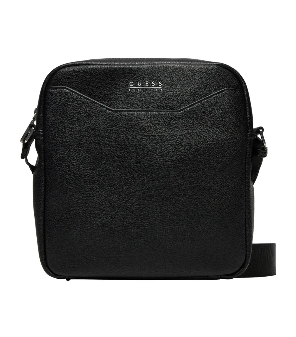 Sacoche Guess avec bandoulière tissu noire