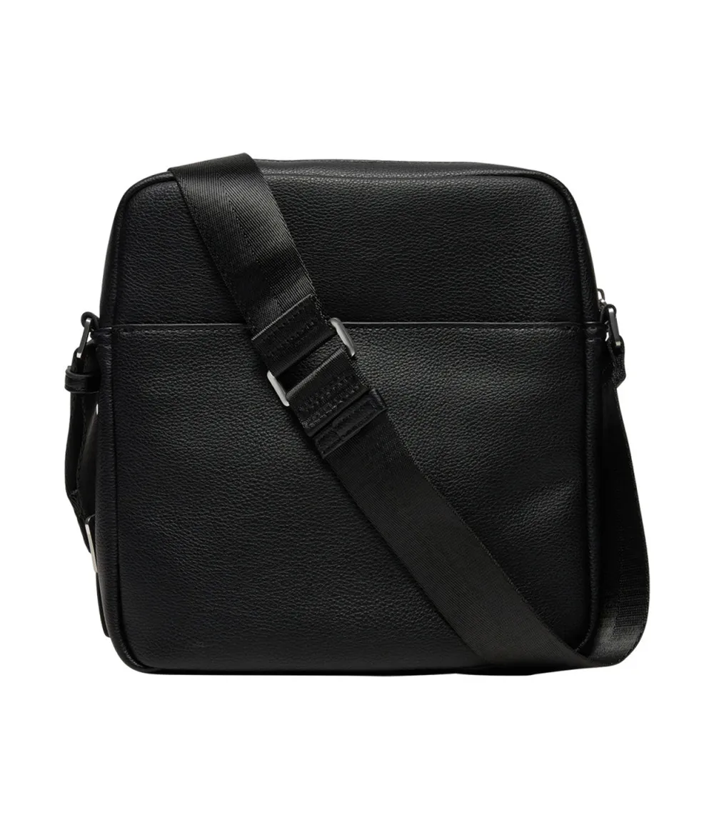 Sacoche Guess avec bandoulière tissu noire