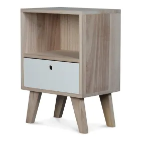 Table de Chevet Bois Blanc MONTREAL | Table de chevet 3 SUISSES
